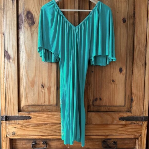 Umgee Turquoise and Silver Mini Dress - Size Medium - Picture 14 of 16